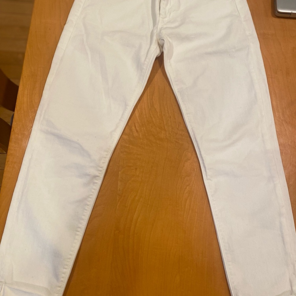 Hudson Jeans White Skinny Denim